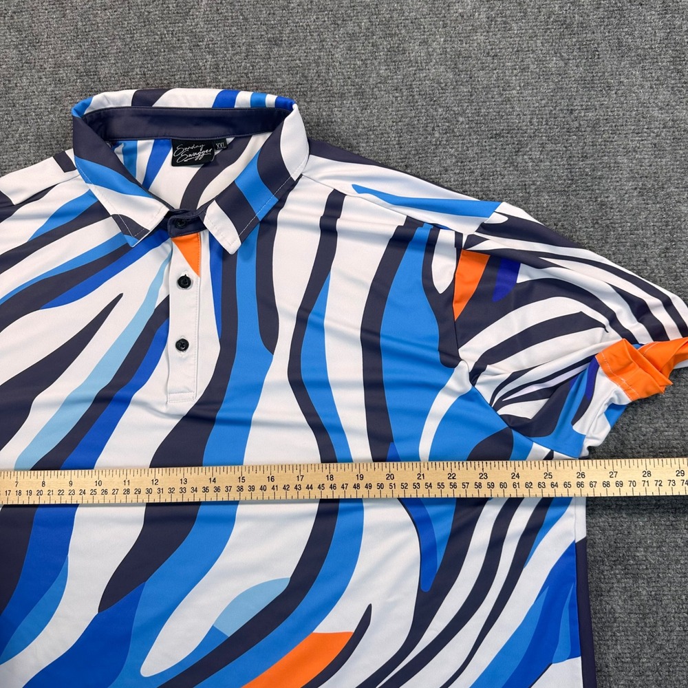 [Lot of 2]Sunday Swagger Polo Golf Shirt Men's 2XL Abstract Print Performance - Picture 9 of 11